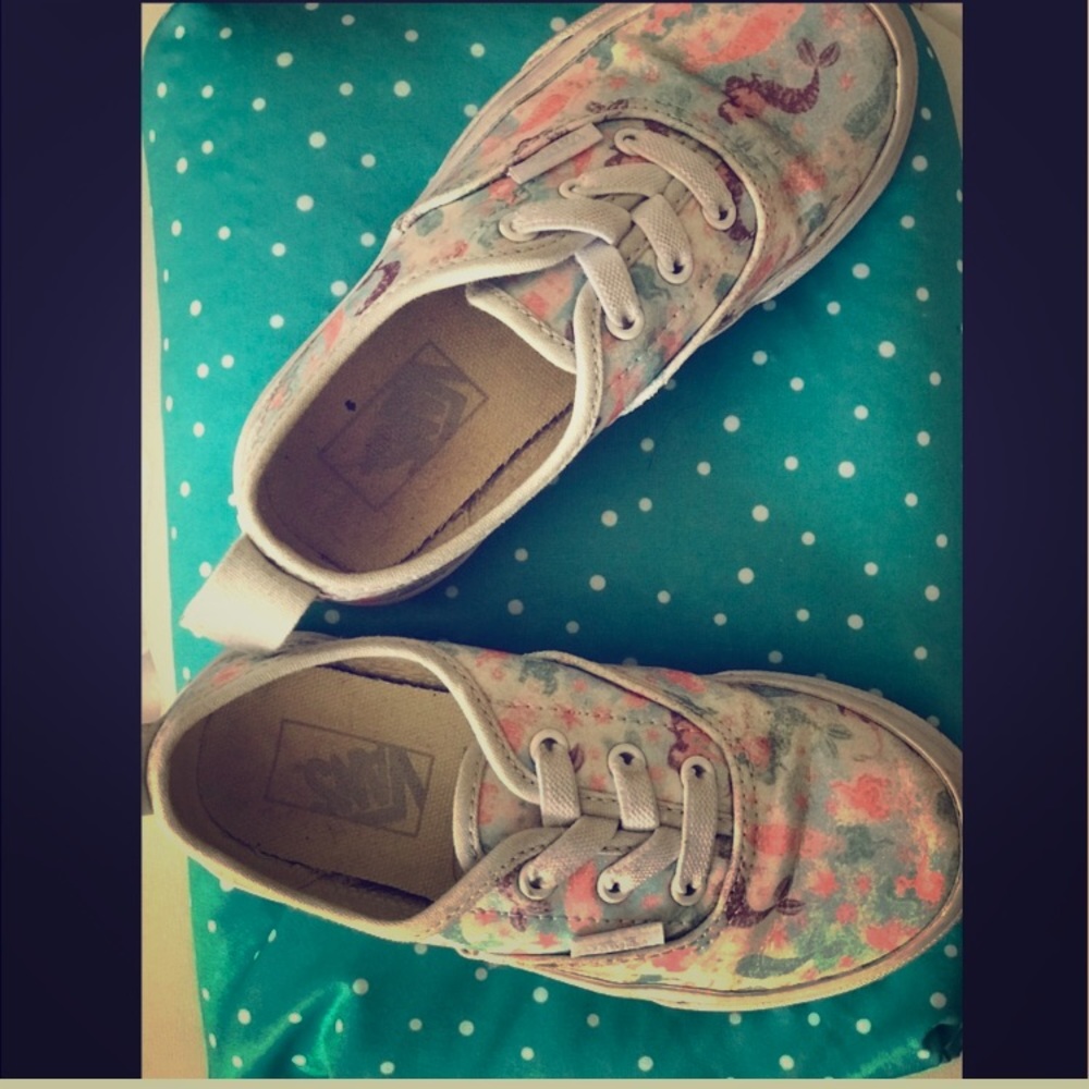 Mermaid Glitter VANS toddler size 11.5